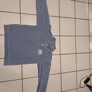 Blue Quarter-Zip Pullover